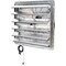 Iliving Silver 24 inch Shutter Exhaust Attic Garage Grow Fan with 2 Speed Thermostat 6 ft. 3 Plugs Cord ILG8SF24V-T - alternate 3